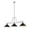 Z-Lite Melange 3 Light Chandelier, Brushed Nickel & Matte Black 725-3BN-MMB - alternate 1